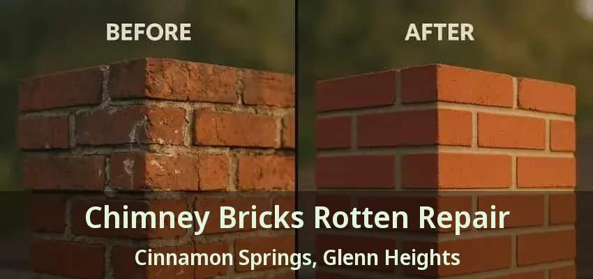 Chimney Bricks Rotten Repair Cinnamon Springs, Glenn Heights - TX