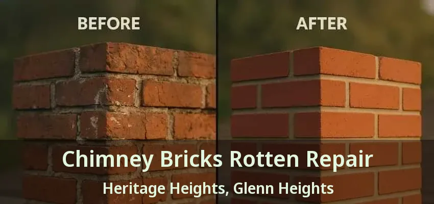 Chimney Bricks Rotten Repair Heritage Heights, Glenn Heights - TX