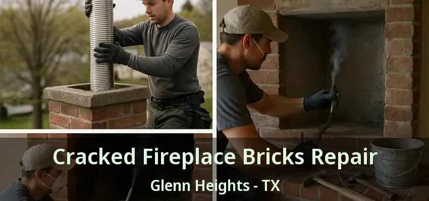 Cracked Fireplace Bricks Repair Glenn Heights - TX