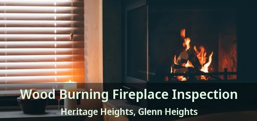 Wood Burning Fireplace Inspection Heritage Heights, Glenn Heights - TX